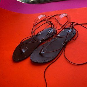 ZARA Leather gladiator sandals